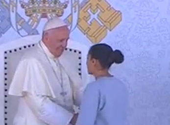 Papst Franziskus / screenshot ctv Besuch im Gefängnis von Ciudad Juarez