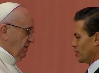 Papst und mexik. Präsident / screenshot ctv
