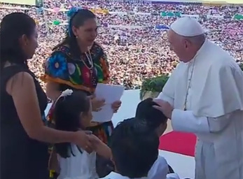 Papst Franziskus / screenshot ctv Treffen mit Familien