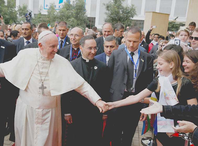Papst Franziskus bei seiner zweiten Kaukasus-Reise / Copyright 2016, KNA. Alle Rechte vorbehalten Papst Franziskus bei seiner zweiten Kaukasus-Reise