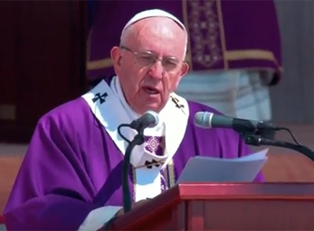 Papst Franziskus / screenshot ctv Gottesdienst in Ecatepec